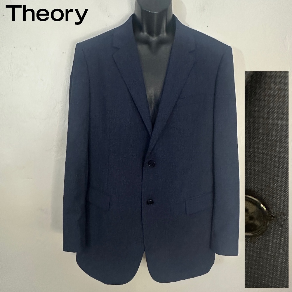 Theory Men's Navy Blue Sport Coat Blazer